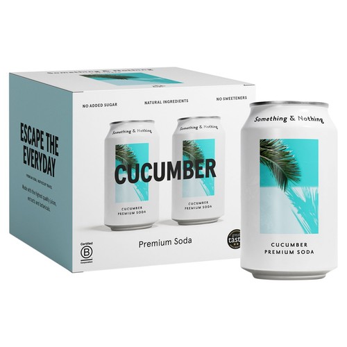 Something & Nothing Cucumber Premium Soda