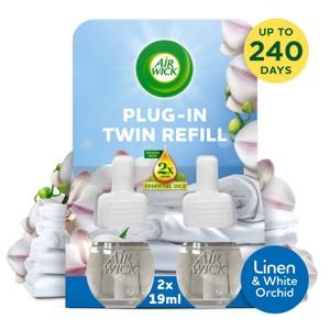 Airwick Linen & White Orchid Liquid Electrical Twin Refill