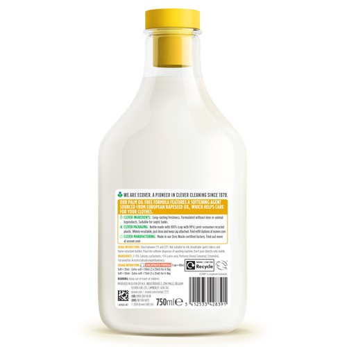 Ecover Concentrated Fabric Softener Gardenia & Vanilla 30 Washes