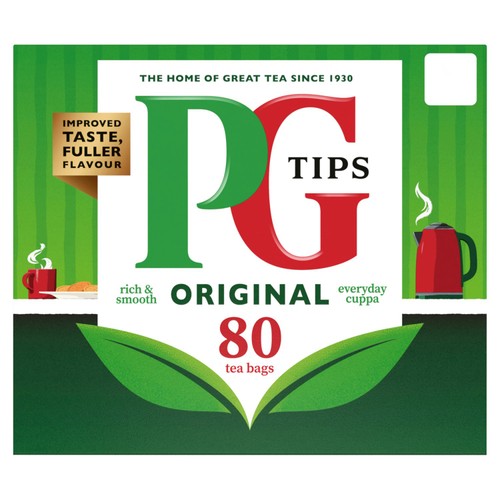 PG Tips Original Black Tea x80 Tea Bags