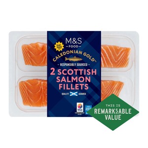 2 Scottish Salmon Fillets 240g