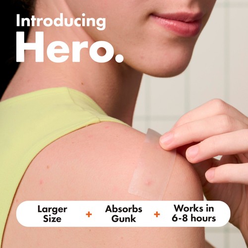 Hero Mighty Patch Surface Spot Patches, 10 Hydrocolloid Acne Patches