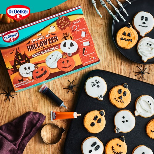 Dr. Oetker Halloween Pumpkin & Skull Biscuit Decorating Kit