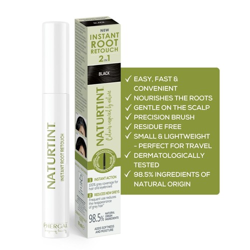 Naturtint Instant Root Re Touch 2in1 Black