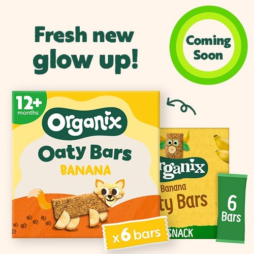 Organix Banana Oaty Bars Toddler Snack Multipack 12+ Months