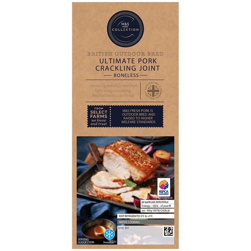 M&S Collection British Outdoor Bred Ultimate Pork Crackling Joint