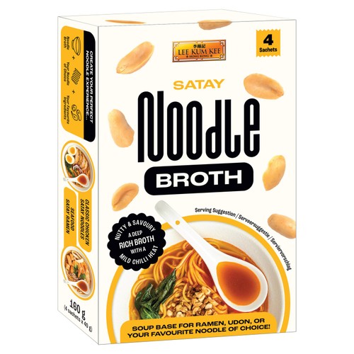 Lee Kum Kee Satay Noodle Broth Sachets