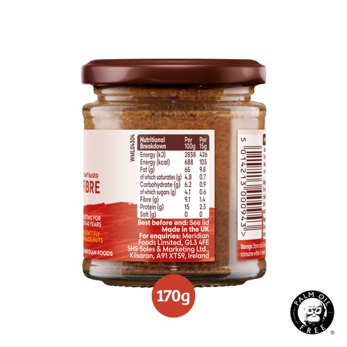 Meridian Crunchy Hazelnut Butter 100% Nuts