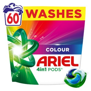 Ariel Colour All in1 Pods Washing Capsules 60 Washes