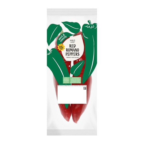 M&S Red Romano Pointed Peppers