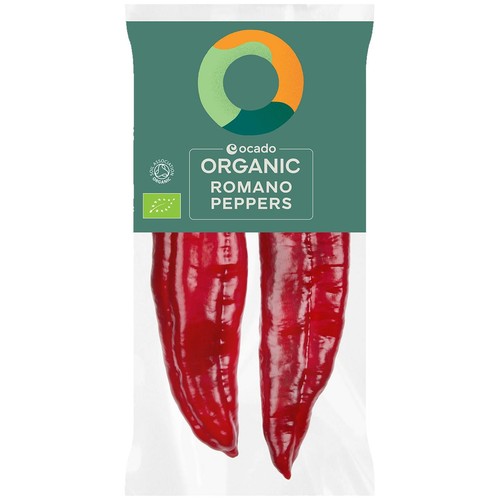 Ocado Organic British Romano Peppers