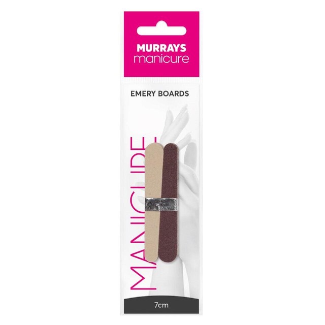 Murrays Manicure Miniature Emery Boards Nail Files 7cm each