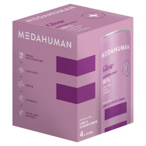 Medahuman Glow CBD Lime & Elderflower 4X250ml