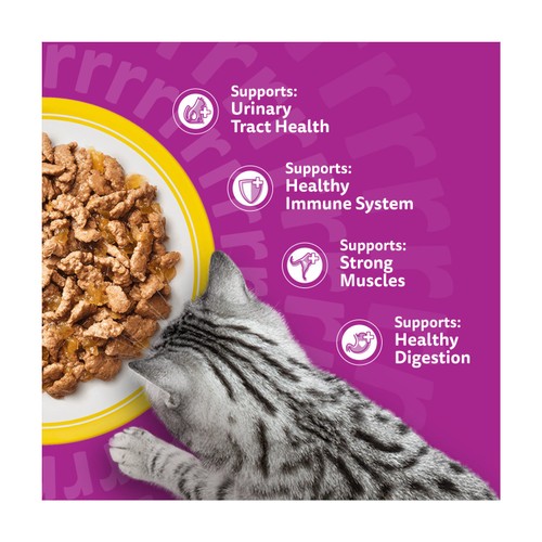 Whiskas 7+ Senior Wet Cat Food Poultry Feasts in Jelly