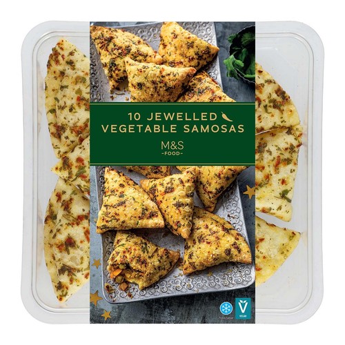M&S 10 Jewelled Vegetable Samosas