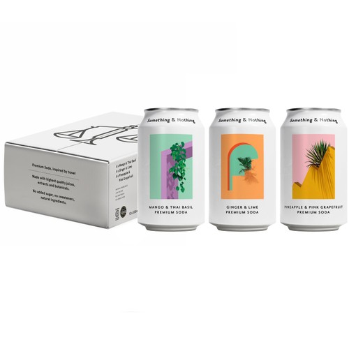 Something & Nothing Explore Variety Pack Premium Soda