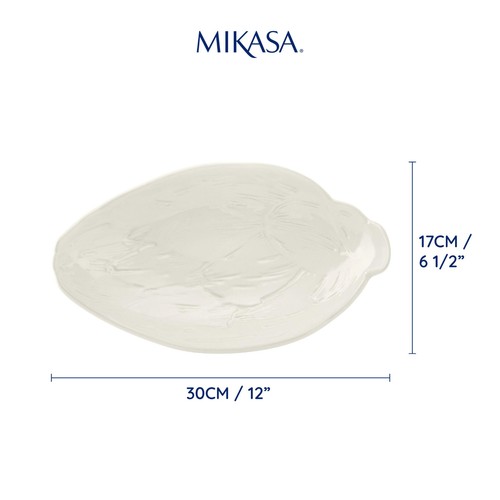 Mikasa Cranborne Stoneware Artichoke Serving Dish, 30.5cm, Gift boxed
