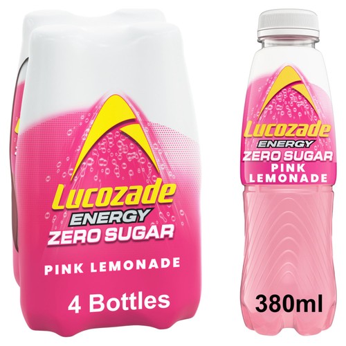 Lucozade Energy Zero Pink Lemonade