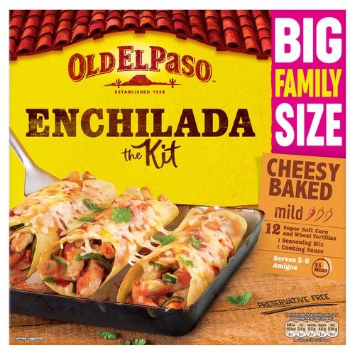 Old El Paso Family Pack Cheesy Baked Enchilada Kit 750g