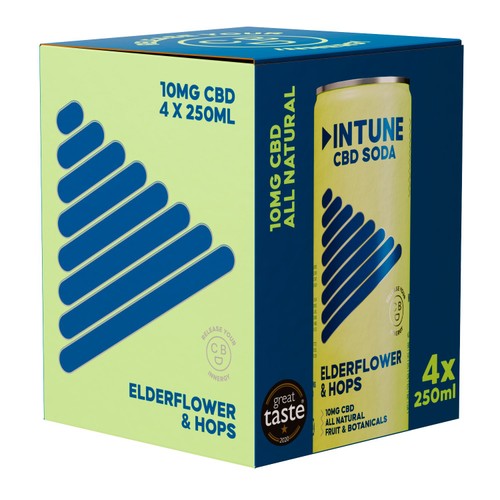 INTUNE Elderflower & Hops Sparkling CBD Drink