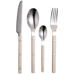Rivet Cutlery Set, Cream