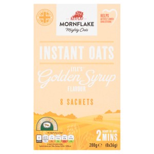 Mornflake Lyle's Golden Syrup Flavour Porridge Sachets Cereal