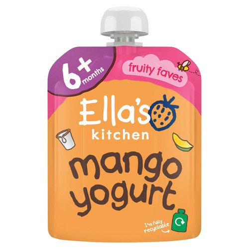 Ella's Kitchen Mango Greek Style Yogurt Baby Food Pouch 6+ Months