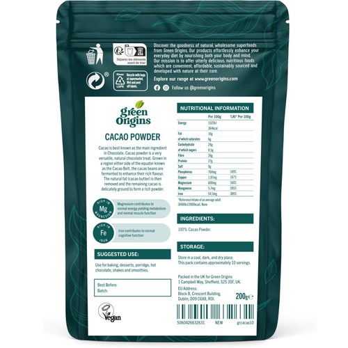 Green Origins Cacao Powder