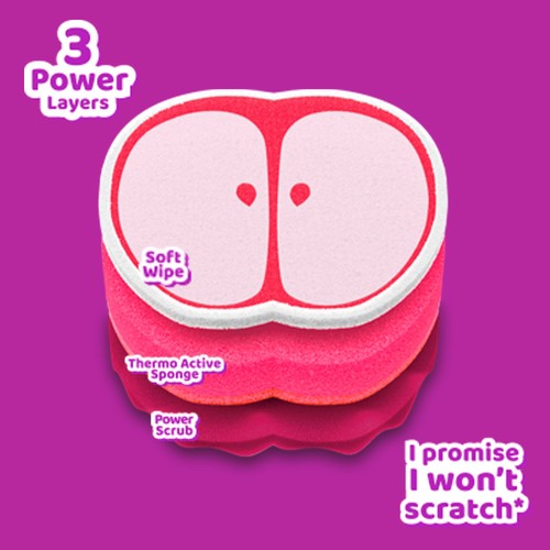 Vileda Punch Multi-Purpose Apple Scourer