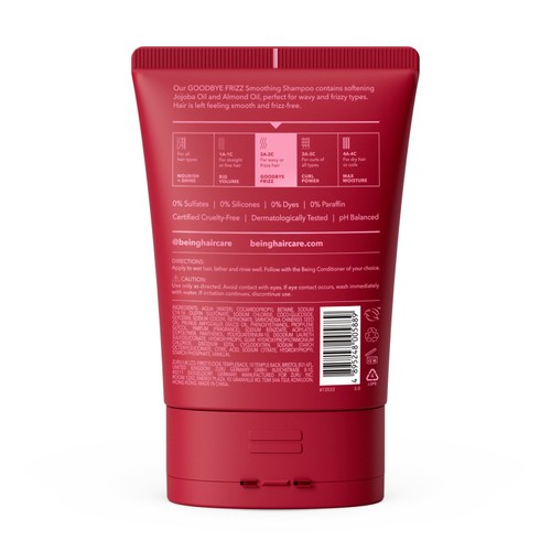 Being GOOD BYE FRIZZ Smoothing Shampoo