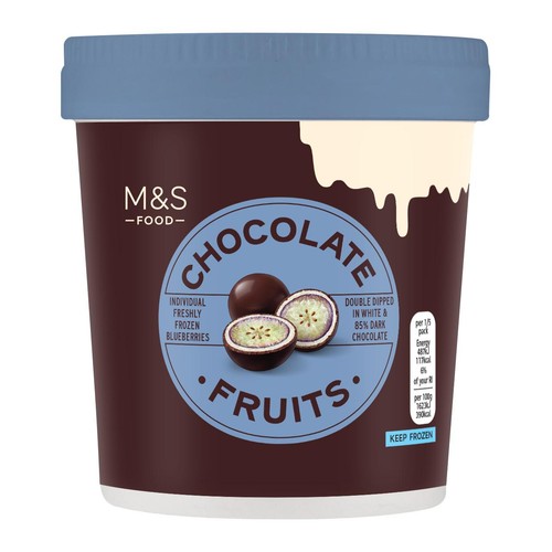 M&S Dark & White Chocolate Enrobed Frozen Blueberries