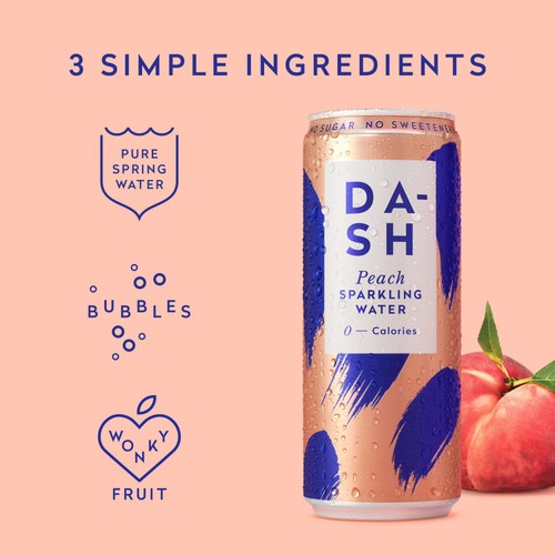 DASH Peach Infused Sparkling Water