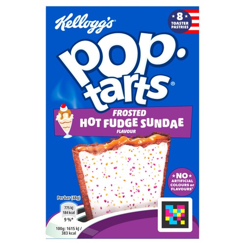 Pop Tarts Hot Fudge Sundae Pastry Snacks, 8 x 48g