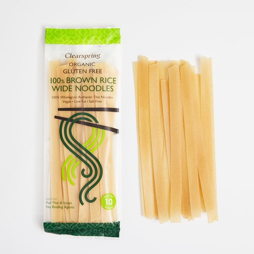Clearspring Organic Gluten Free 100% Brown Rice Wide Noodles
