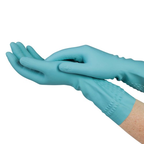 Spontex Soft Hands Cleaning Gloves M/L with Almond Oil & Cotton Lined
