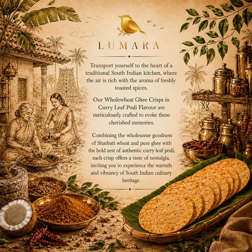 Lumara Curry Leaf Podi Crisps