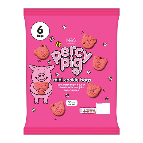 M&S All Butter Mini Percy Pig Cookie Bags