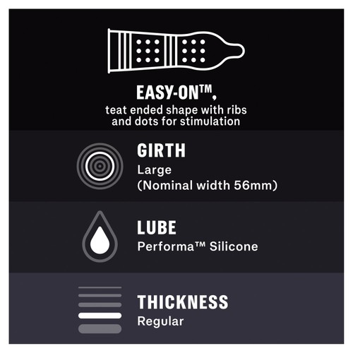 Durex Mutual Climax Condoms Silicone Lube Regular Fit