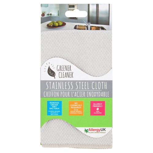 Greener Cleaner Stainless Steel Microfibre Cloth