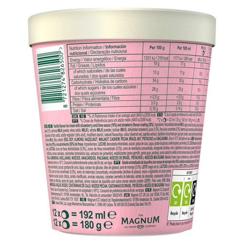Solero Bon Bon Strawberry Twist Ice Cream Frozen Snack