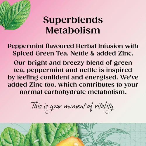 Twinings Superblends Metabolism with Peppermint, Spiced Green Tea & Nettle