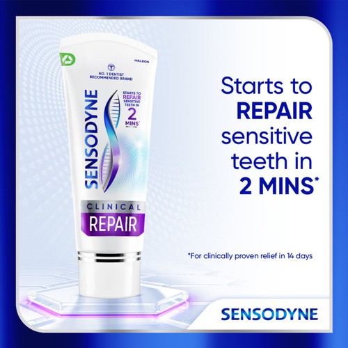 Sensodyne Clinical Repair Deep Clean Sensitive Toothpaste, 75ml