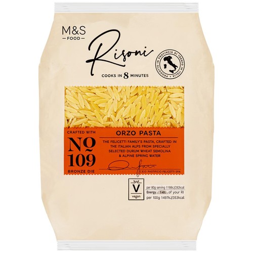 Paste Risoni M&S Risoni Orzo Pasta - Ocado