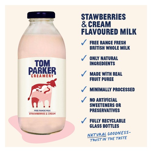 Tom Parker Creamery Strawberries & Cream Flavoured Milk