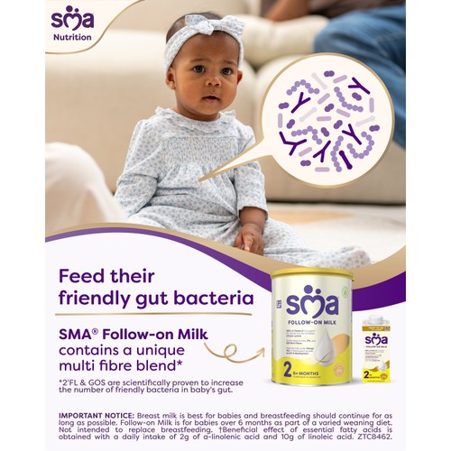 SMA 2 Follow-on Baby Milk Ready Made Liquid Formula 6 Months+ 200ml