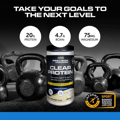 H&B Precision Engineered Clear Whey Protein Lemonade Flavour