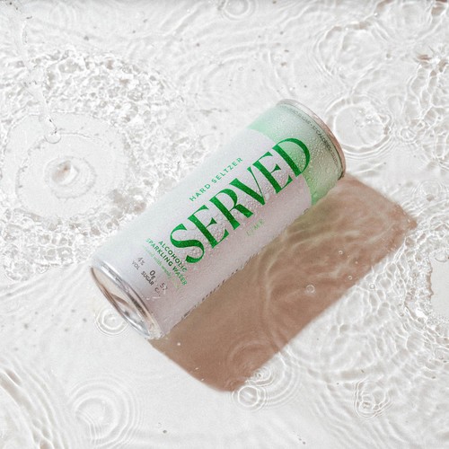 Served Lime Hard Seltzer