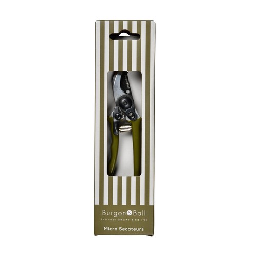 Burgon & Ball Collectors Olive Micro Secateurs