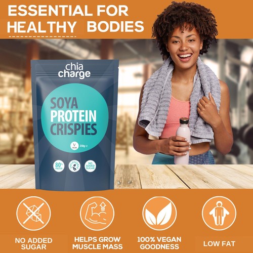 Chia Charge Soya Protein Crispies 80%
