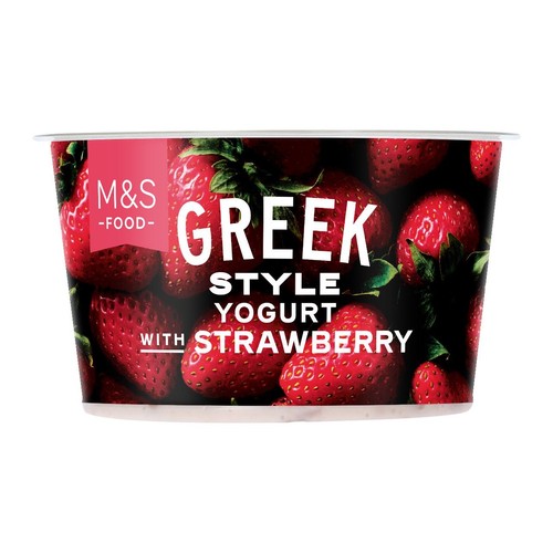 M&S Greek Style Yogurt With Strawberry